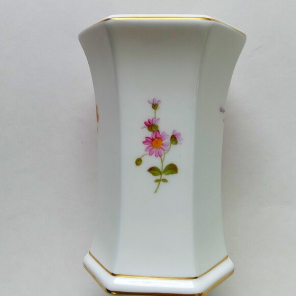 Royal Crown Derby Posies 2 Small Dishes & Vase Open Trinket Vanity Set of 3 Pcs. - Picture 12 of 16